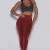 Shimmer Seamless European & American Cross-Border Yoga Suit - Shiny Silver Silk