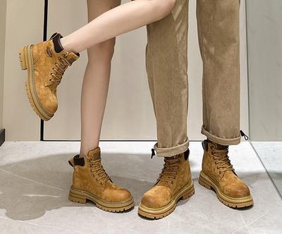 Women's Boots, Thick-soled Shoes, Height-increasing Boots, Outdoor Work Boots