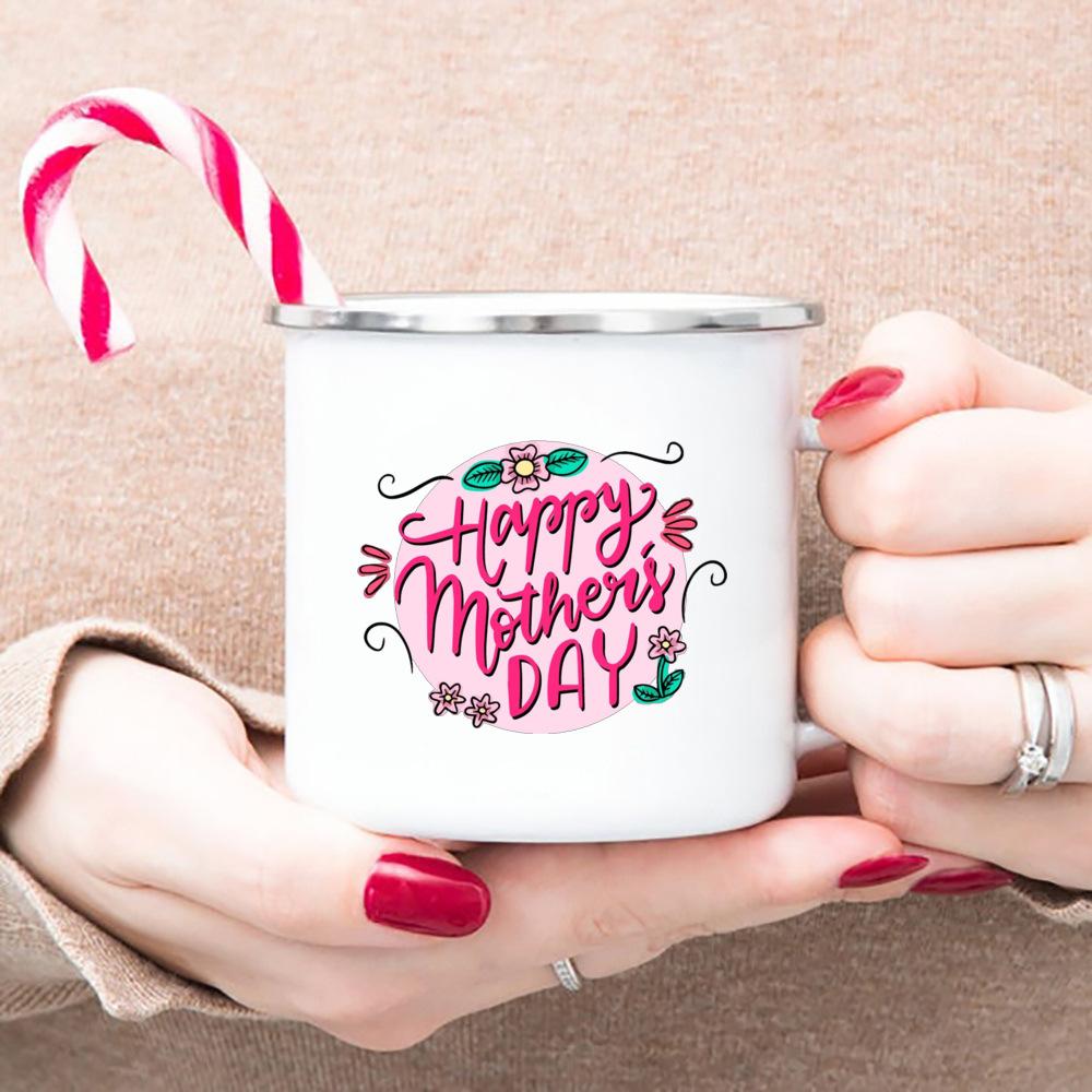 

Спасибо тебе, мама, лучший оригинальный подарок на День отца. Эмалированная кружка. Чашки с белой ручкой. Кофейная кружка для чая. Питьевая вода. 360ml