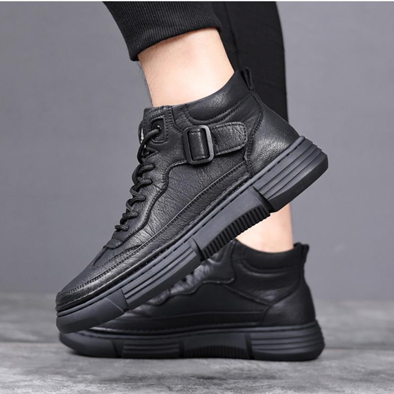New 2024 Autumn And Winter Men's Shoes Outdoor Casual Retro Breathable High-top Lace-up Sneakers Men's Casual Shoes Size 38-44