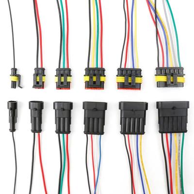 1/2/3/4/5/6 Pin Female Male Way Car Sealed Waterproof Electrical Wire Car Connector Car Plug