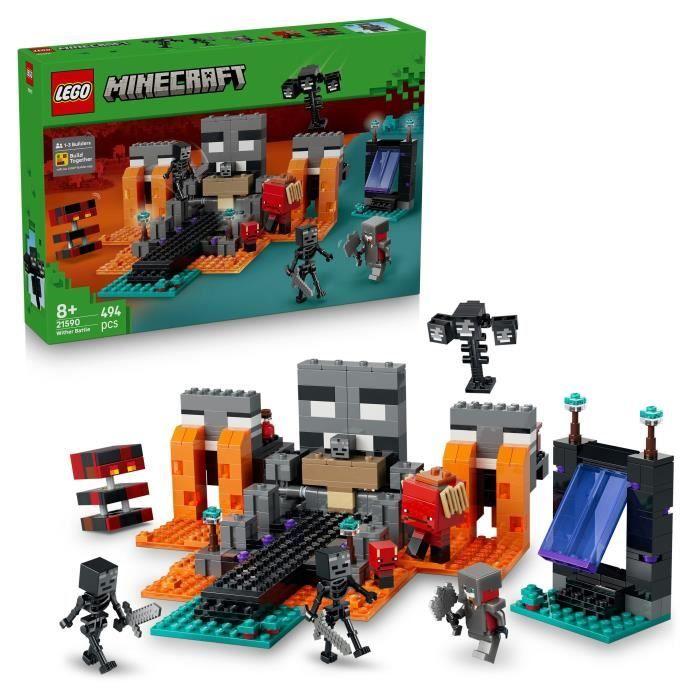 LEGO Minecraft 21590 La Bataille du Wither - Jouet de Construction pour Gamer des 8 ans