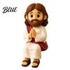 Betekenisvolle Geschenken voor Werk Gelegenheid Schattige Biddende Jezus Hars Beeldje, Zegenende Figuur Bureau Standbeeld, Minimalistische Woonkamer Decoraties Religieus