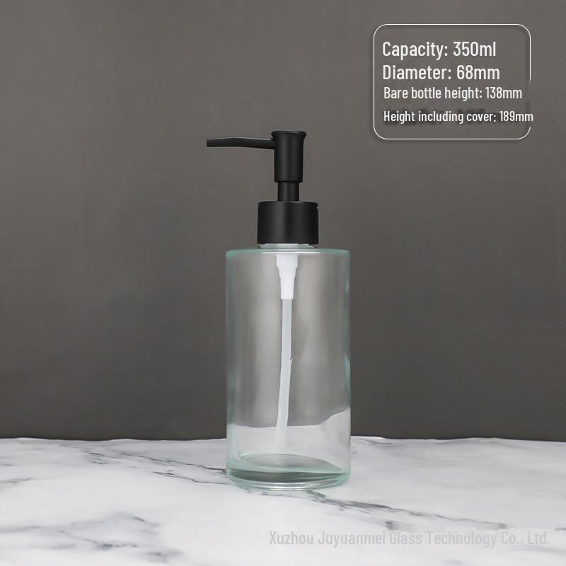 Nordic Style Glass Lotion & Soap Bottle for Home, Hand Sanitizer, and Hotel Shower Gel