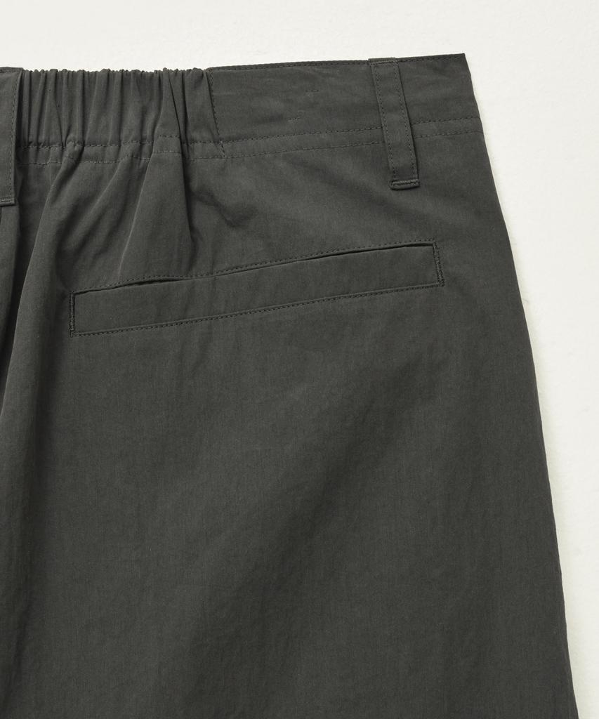 Seteo Curved Parachute Pants Charcoal