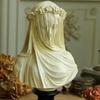 Vintage Maiden Statue Resin Figurines Decoration Home Decor Veiled Maiden Bust  Office
