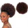 Chignon Afro Puff Coda di cavallo Coulisse Chignon Parrucchino Corto sintetico Riccio crespo Finto