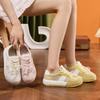 Leather mesh breathable German training shoes women's 2025 spring and summer new thick-soled non-slip fashion Forrest Gump versatile casual board shoe