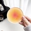 1pc Gradient Acrylic Round Coaster Sunset Gradient Heat Matte Finish Coffee Cup Pad Hot Drink Round Mug Mats Table Decor