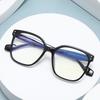 New anti-blue glasses, men's and women's tide transparent flat glasses, fashionable, small face, can be matched with degree plain artifact