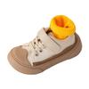 Children Canvas Shoes Boys Toe Protection Casual Shoes Girls Retro Style Soft Sole Nonslip Sneakers Size