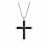 Natural Shoushan Stone Tiger Eye Cross Pendant Square Chain Necklace For Men Women