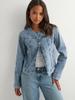 Women's Heavy Wash Casual Denim Jacket