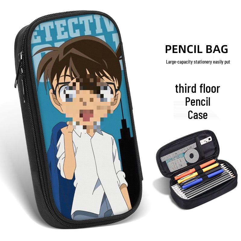 Detektiv Conan Kaito Kid Federmäppchen, Schulbedarf für Kinder, Jungen & Mädchen