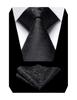 Enlision Men's Silk Paisley Formal Tie and Handkerchief Set (EF-02) - Perfect for Business, Parties, and Special Occasions