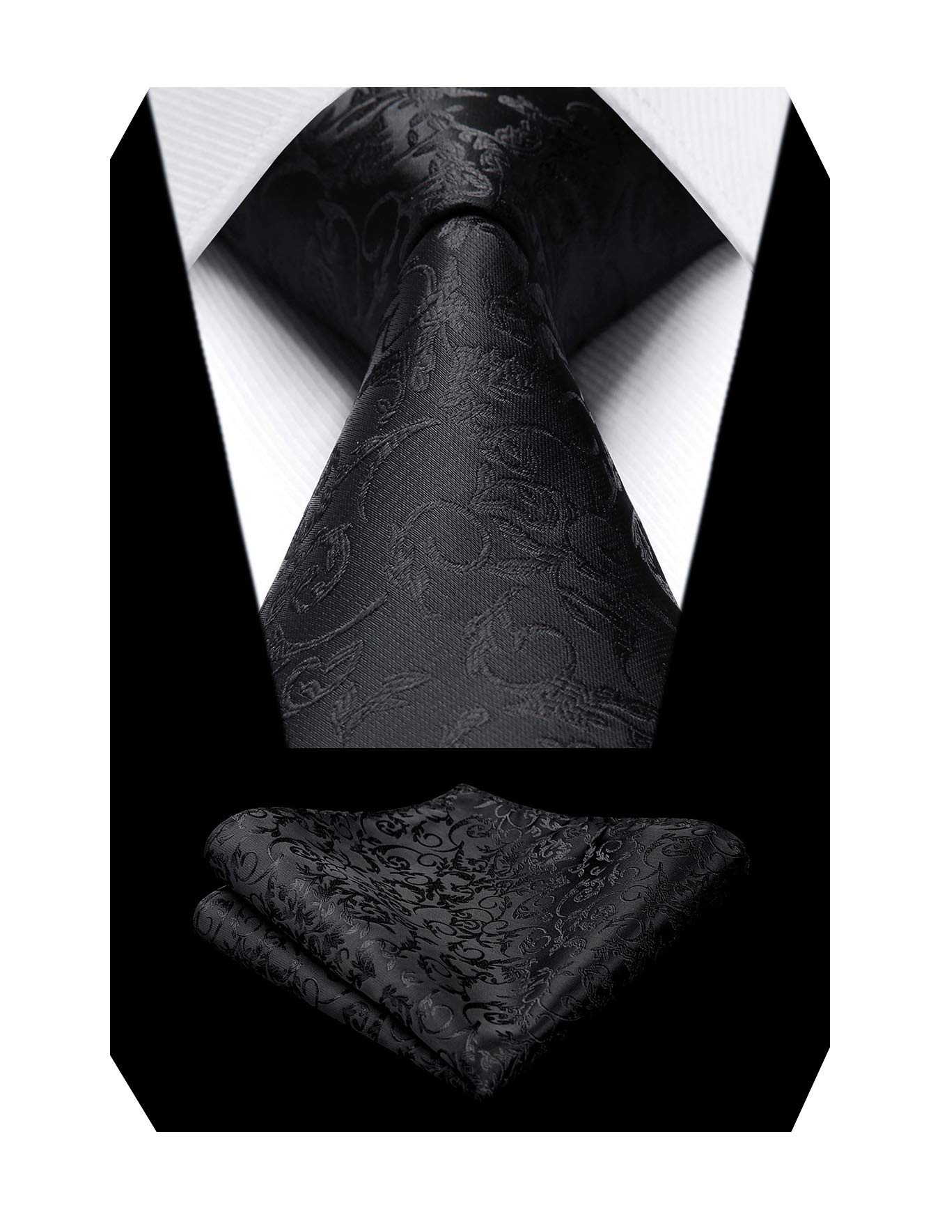 

Enlision Мужской шелковый формальный галстук с узором пейсли и набор носовых платков (EF-02) - Идеально для бизнеса, вечеринок и особых случаев