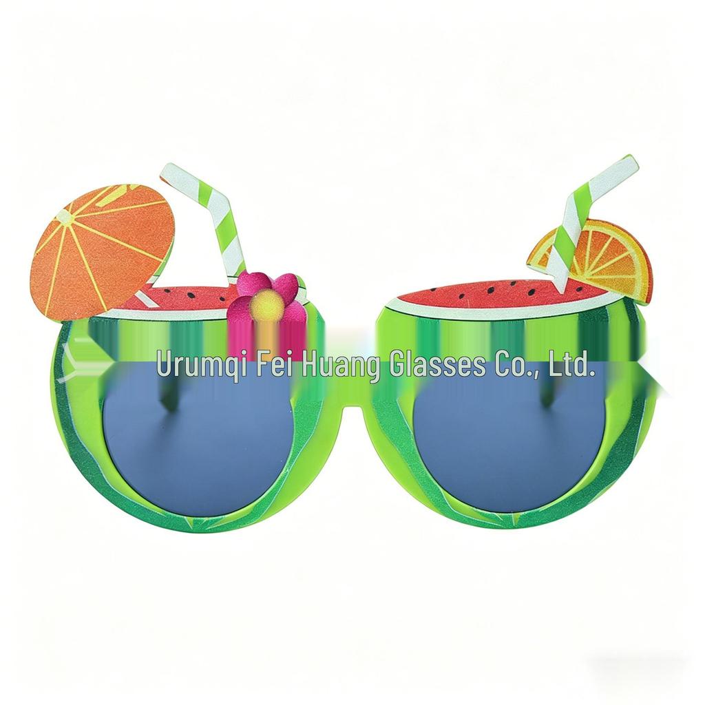 Hawaiian Beach Party Glasses: Coconut Tree, Flamingo, Parrot, Ice Cream, Flower & Wine Glass Fun