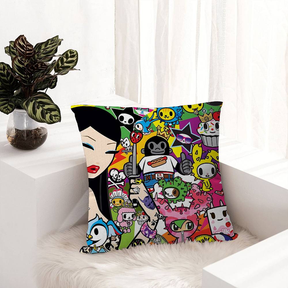 Japonia Anime T-Tokidokis Poszewka na Poduszkę Design Poszewka na Poduszkę Dekoracja Świąteczna Dekorati