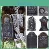 Lightweight And Durable Foam Tombstone For Halloween Party Graveyard Decoration
