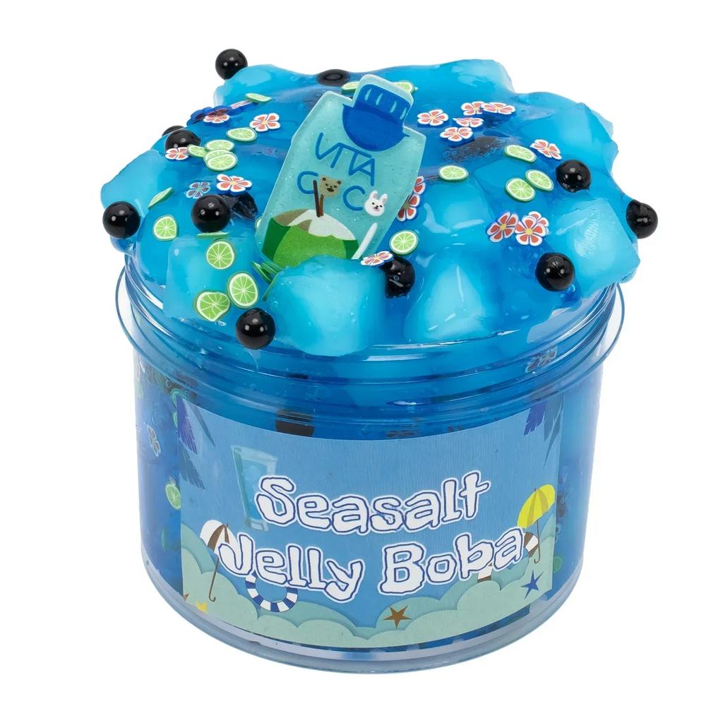 Fruit Theme Crystal Cube Slime, Clear Jelly Mud, Coloured Soil, Relaxing Texture, Festive Favors for Festival & Celebration