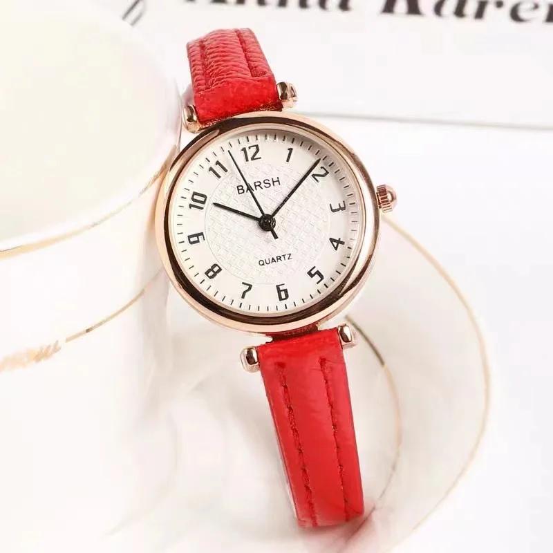 1 Piece/set of Fashionable Student Women's Watch, Women's Style, Simple Temperament, Retro Belt, Ins Style, Niche Quartz Watch