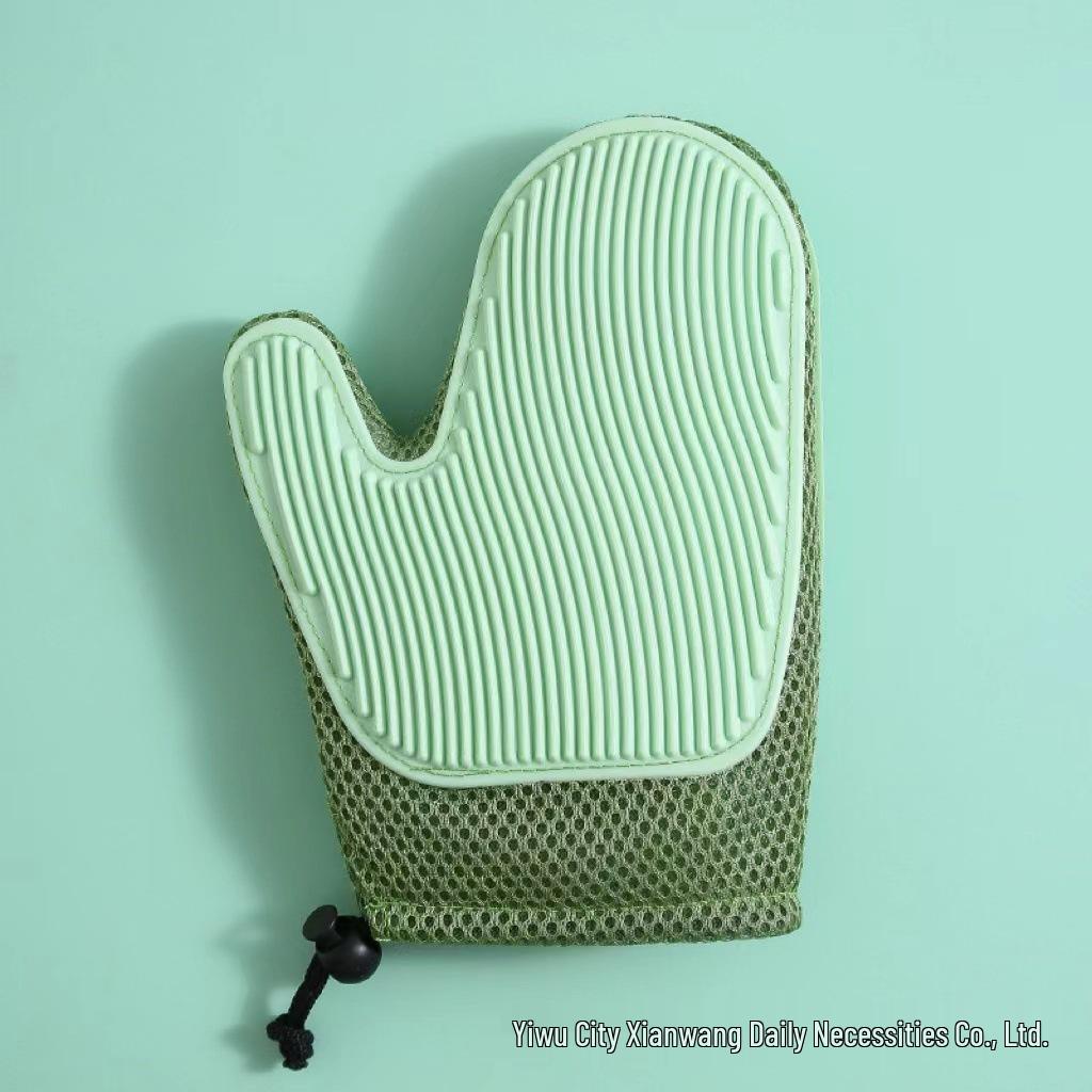 

Dual-Sided Cat & Dog Hair Removal and Massage Glove светло-зеленый