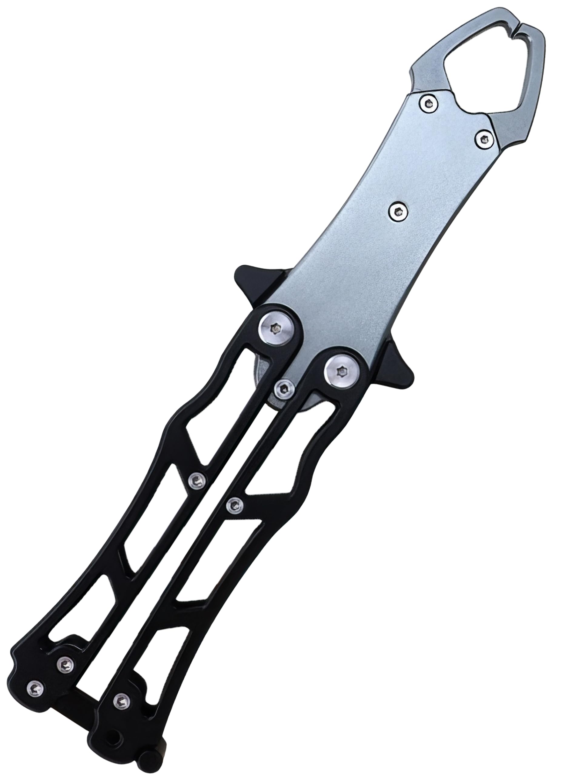 

eeldog Fish Butterfly Lightweight and Compact Grip, Type, (Titanium Black)