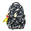Schoolbag Japanese ins Street Lightning Personality Graffiti Backpack Trendy Cool Handsome Teen Boys Strong Durable Backpack