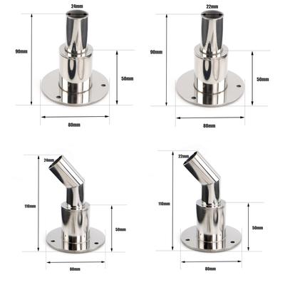 22mm / 24mm Edelstahl Durchgangs-Auspuffanschluss Rohrleitung Muffe Beschlagteil Luft Diesel Heizung Für Auto Boot LKW