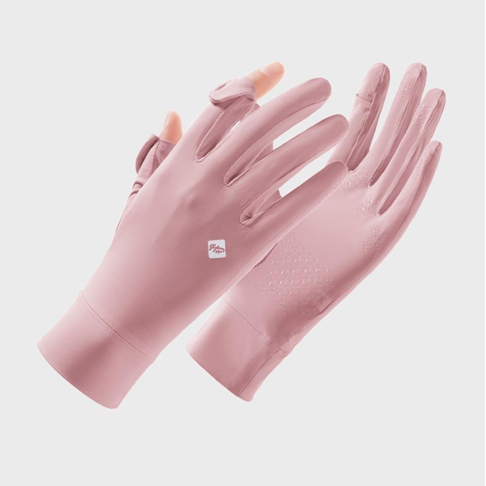 Anti-UV Women Sunscreen Gloves Silicone Anti Slip Summer Driving Mittens  Girl