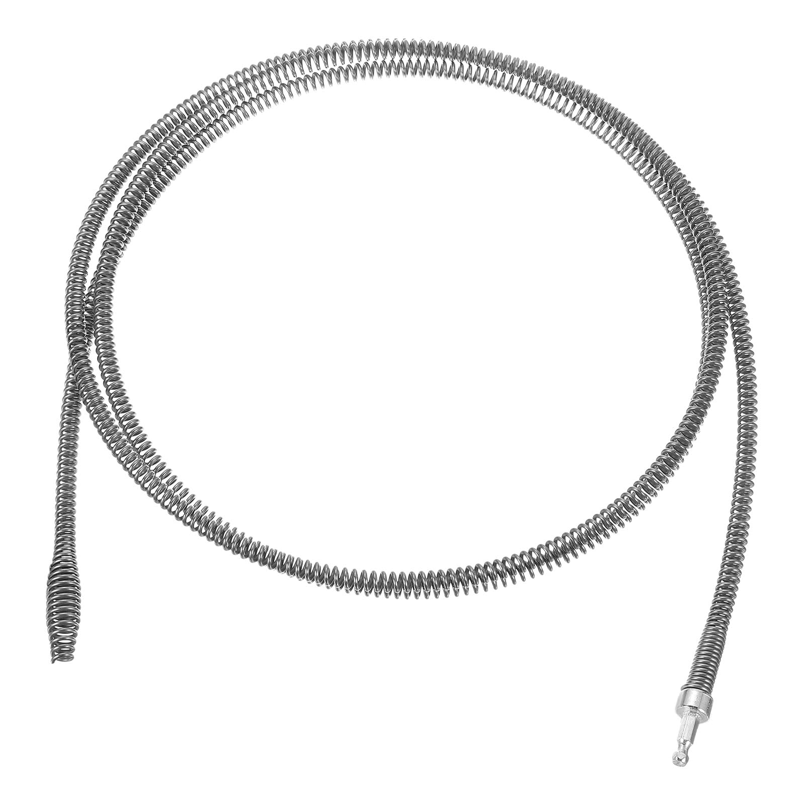 

uxcell 1 шт. Средство для удаления засоров 3 м 10 мм Толстый трос с пружиной для удаления волос для слива с разъемом для электроинструмента Змея для прочистки труб для кухонной раковины, слива ванны