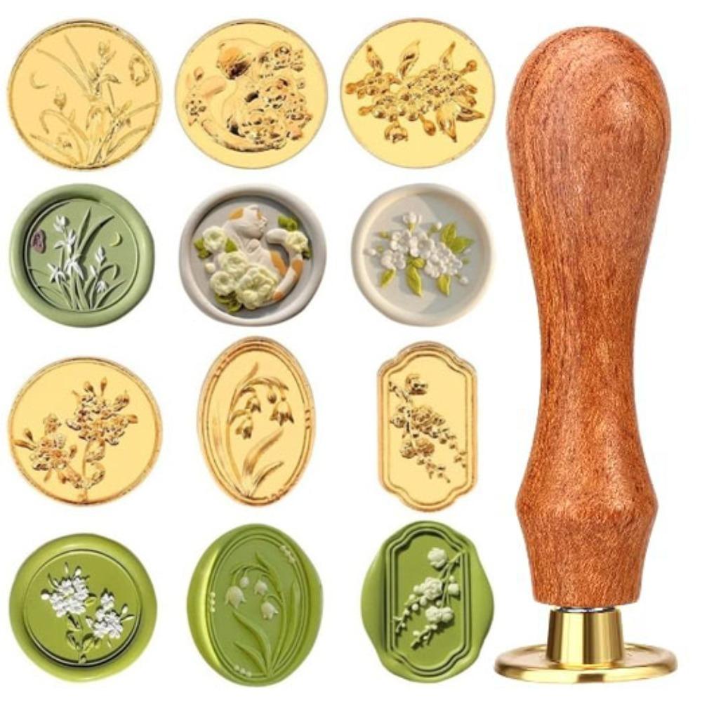 20 Pcs/set 20 Pcs/set Vintage Rose Wax Seal Set Valentine's Day Halloween Christmas