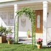 Garden Arch, Vintage Design, 125 X 37 X 230 Cm, Black