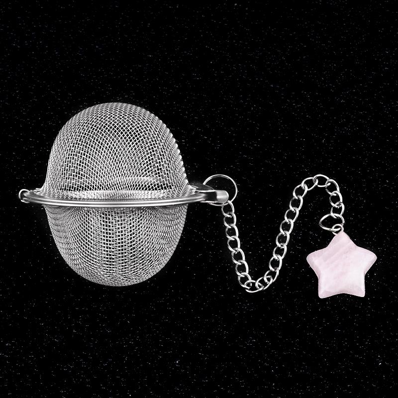 Tea Strainer Natural Stone Star-Shaped Stainless Steel Strainer For Making Tea Seasoning Bag Spice Box Accessory