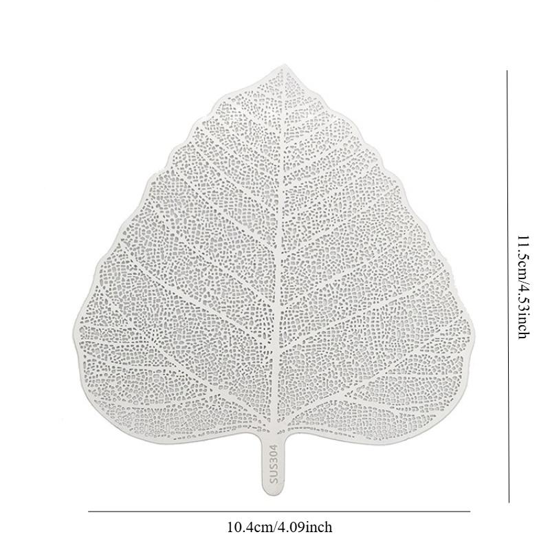 1PC Stainless Steel Tea Infuser Leave Shape Bodhi Tea Filter Kung Fu Tea Infusers Access Hollow Out Leaves Strainer Drinkware