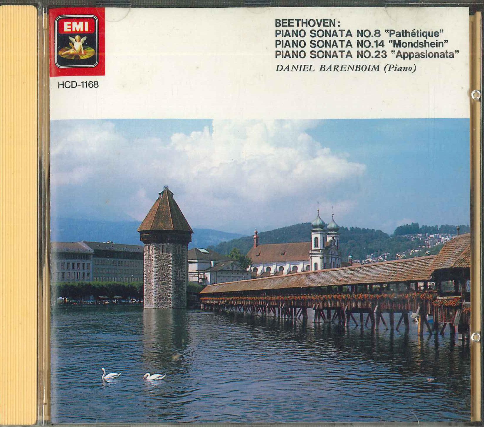 

CD DANIEL BARENBOIM Beethoven pathetique moonlight HCD1168 EMI Japan Classical Used