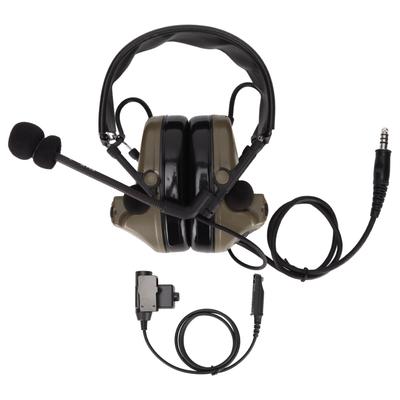 Støjreducerende Hørekopper 7,1 mm Stik Jagt Headset med Aftagelig Mikrofon til Baofeng UV9R UV9R PLUS