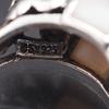Used X983 Shell THAILAND 925 Engraved Ring Openwork Arabesque Design Silver Ring Vintage No. 11