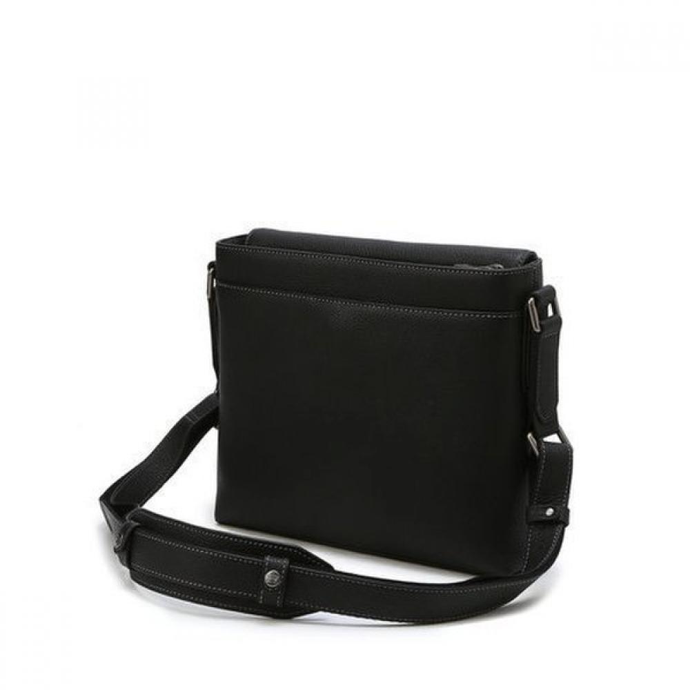 Daks Black Cowhide Crossbody Bag Grid Pattern Dbba3f263bk