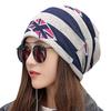 WHITE FANG Union Jack Knit Neck CA414 Women's Cap, Headband, Warmer, (02 Navy)