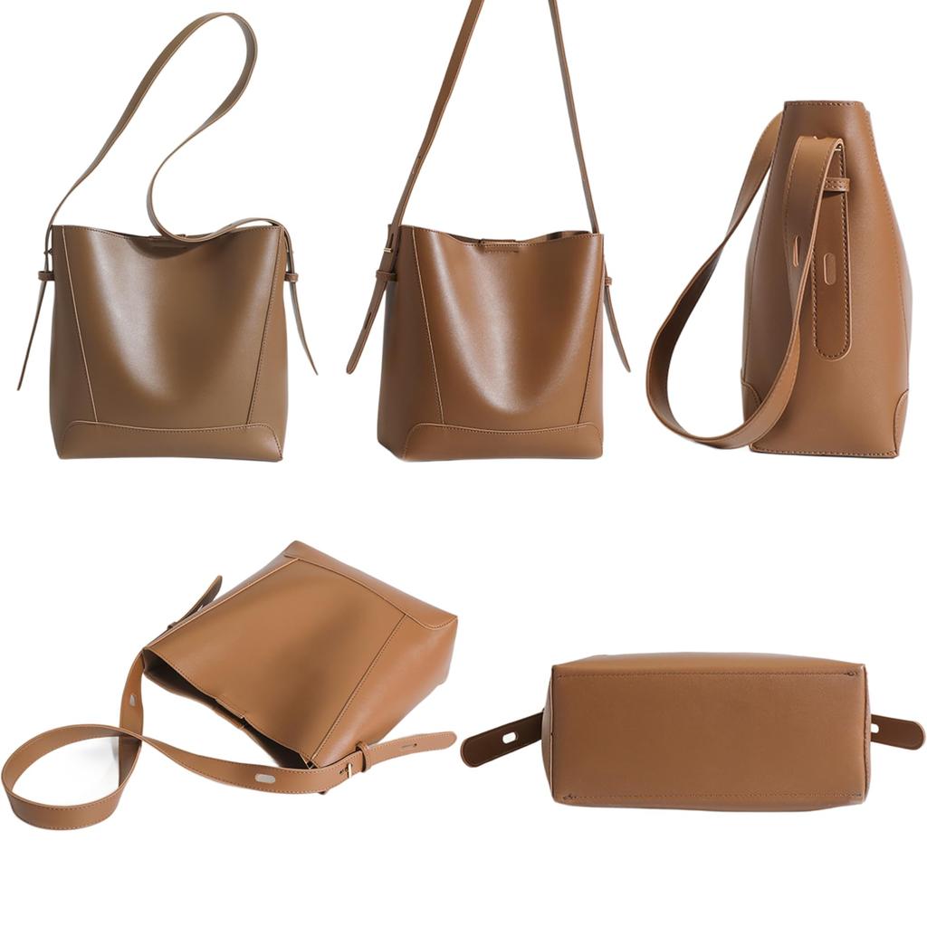 Shoulder Tote Shoulder Crossbody Bucket Commuting Shoulder Bag [Welltude] Bag, Women's Bag, Bag, Bag, Bag, Bag, Bag, (Ocher)