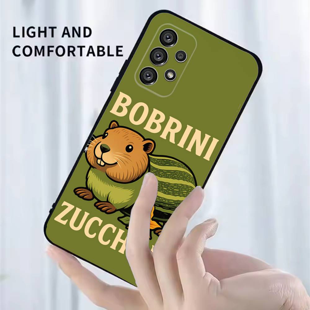 Animals Italian Brainrot Phone Case For Samsung Galaxy A13,A21s,A22,A31,A32,A52,A53,A71,A80,A91 Soft Black Shell