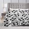 Coperta Panda - Morbido Plaid in Flanella per Bambine e Donne, Regali Carini per Amanti dei Panda, Decorazione Peluche (Cartone animato, 50"x40\")