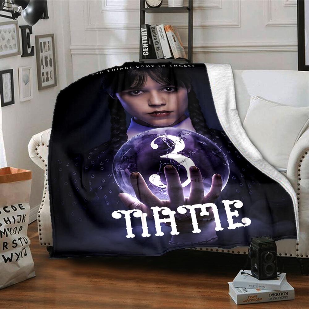Custom Name Musician Purple Frame Party Blanket For Couch Bed Plush Cozy Fuzzy Blanket Super Soft Warm Blankets For Fall And Winter 0916164