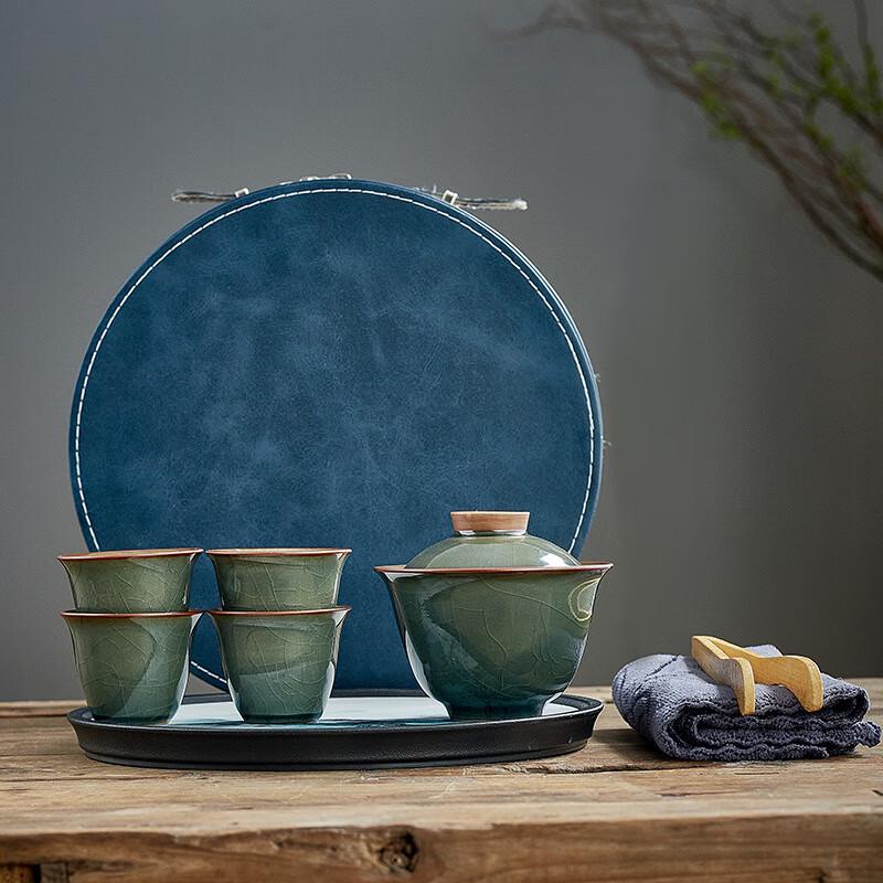 

Shang Qi Retro Ru Kiln Kung Fu Tea Set