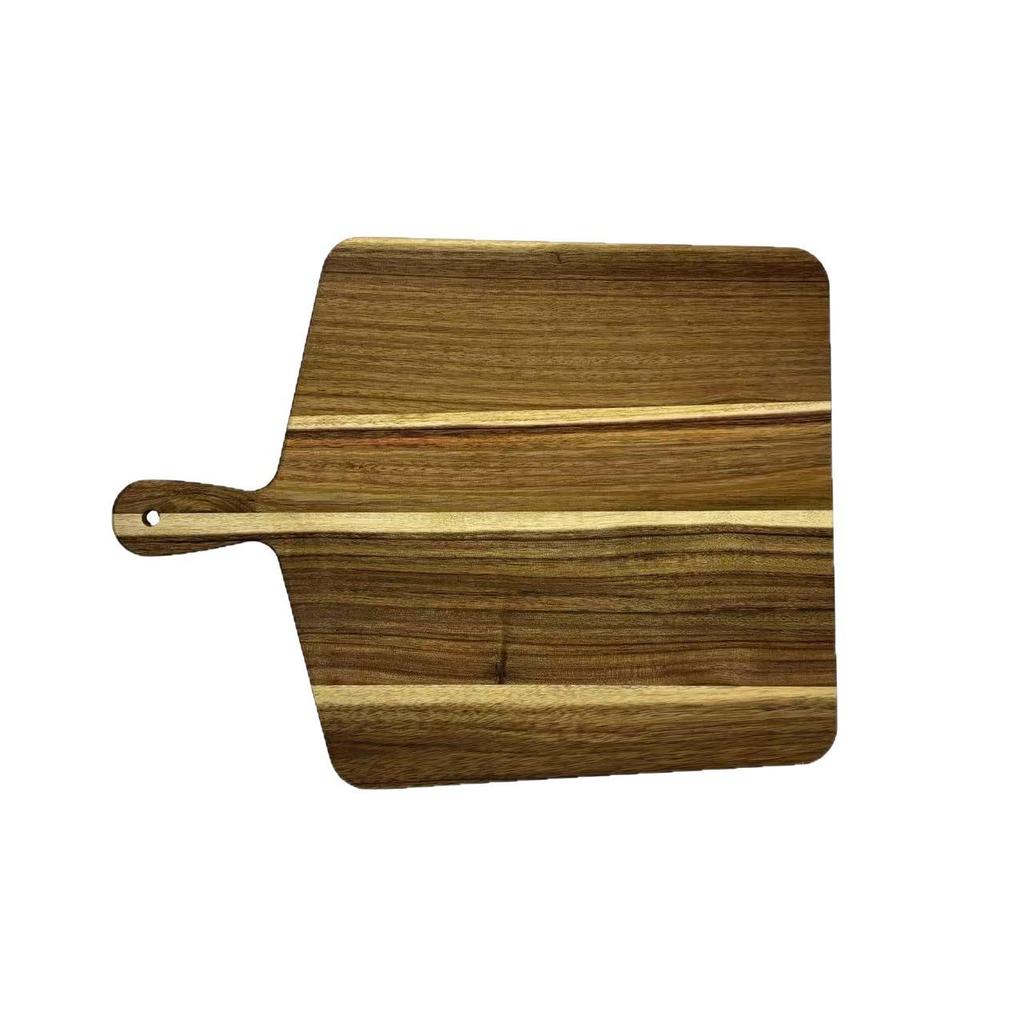 Acacia Wood Cutting Board: Solid Kitchen Chopping Board & Multi-Use Dining Plate