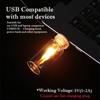 Flickering Flame LED Flame Lamp Warm Light USB Atmosphere Light  Home Room Decor