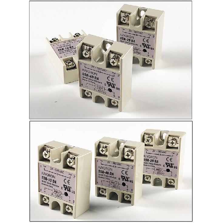 SSR-25DA SSR-40DA SSR-60DA SSR-25AA 40AA 40DD Solid State Relay SSR 10A 25A 40A 60A Module Relay for PID Temperature Control Relays 5