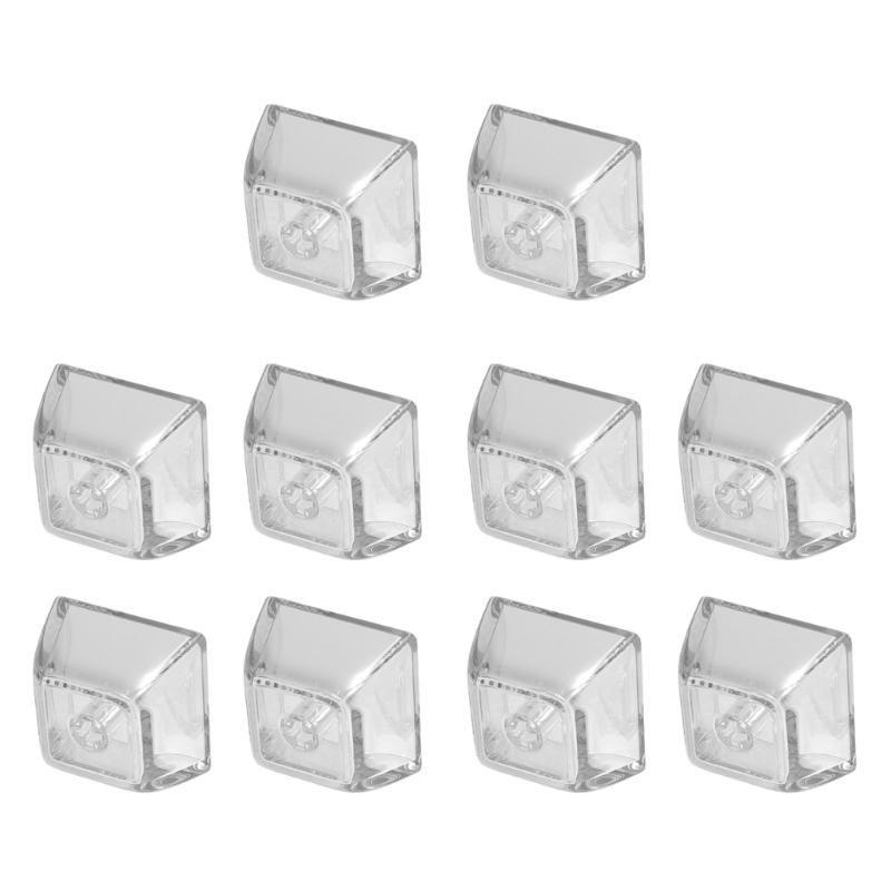 10Pcs Transparent PC Keycaps XDA Height 1U 1X Mechanical keyboard Keycaps Blank Backlit Keycaps For Cherry Switch