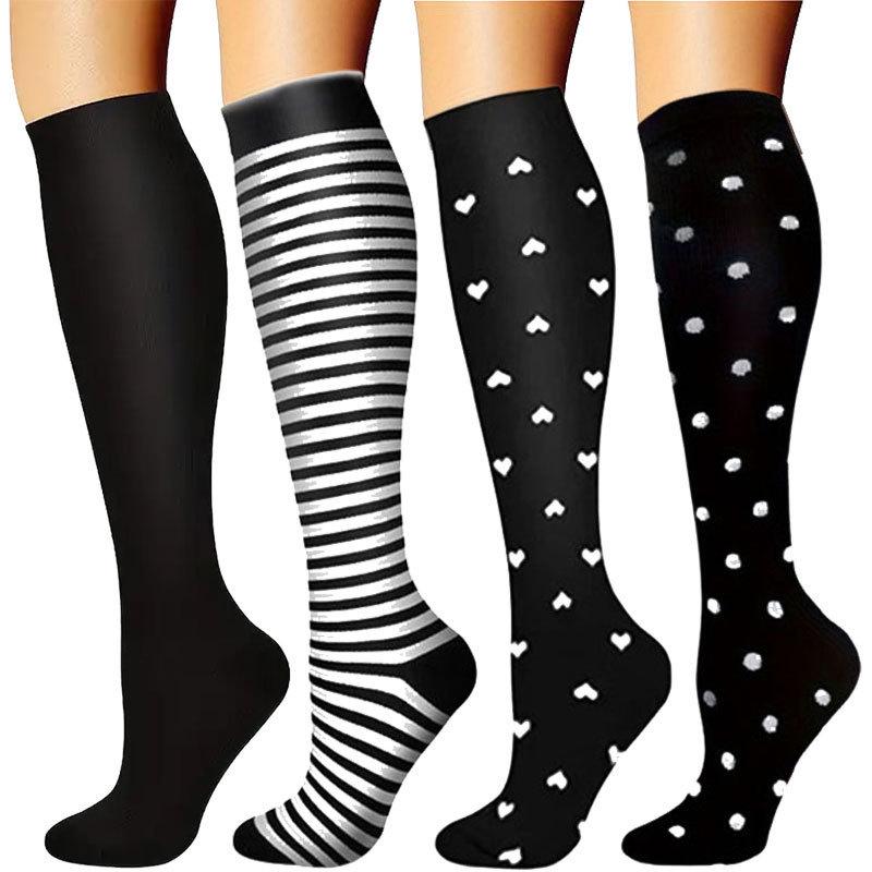 Compression Knee-high Socks Set for Running and Sports - Graduated Support, Multiple Pairs (3/4/6/8)